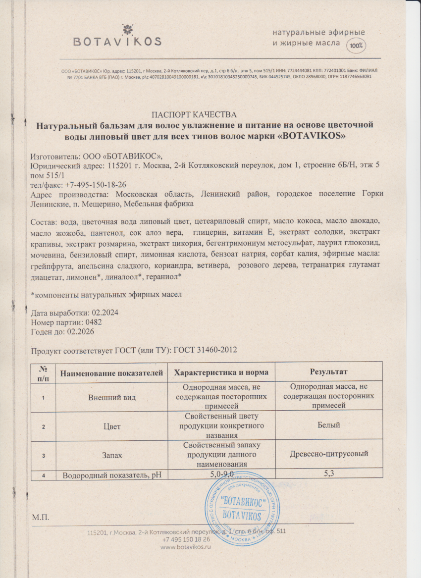 Паспорт №022024
